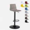 Grand Soleil Tabouret Bar De Cuisine Design Noir Mat Réglable En Hauteur Grand Sol...
