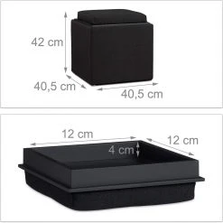 HELLOSHOP26 Tabouret Coffre De Rangement Plateau Lin Noir 13_0002775 -Magasin Joss & Main tabouret coffre de rangement plateau lin noir 130002775 9428941 24739595 1140x1140