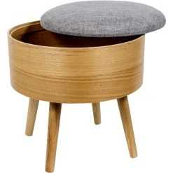 LA CHAISE LONGUE Tabouret Coffre Gris Et Beige KENNETH -Magasin Joss & Main tabouret coffre gris et beige kenneth design 1166327 2 1140x1140