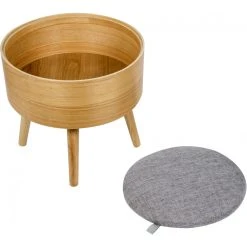 LA CHAISE LONGUE Tabouret Coffre Gris Et Beige KENNETH -Magasin Joss & Main tabouret coffre gris et beige kenneth design 1166327 3 1140x1140