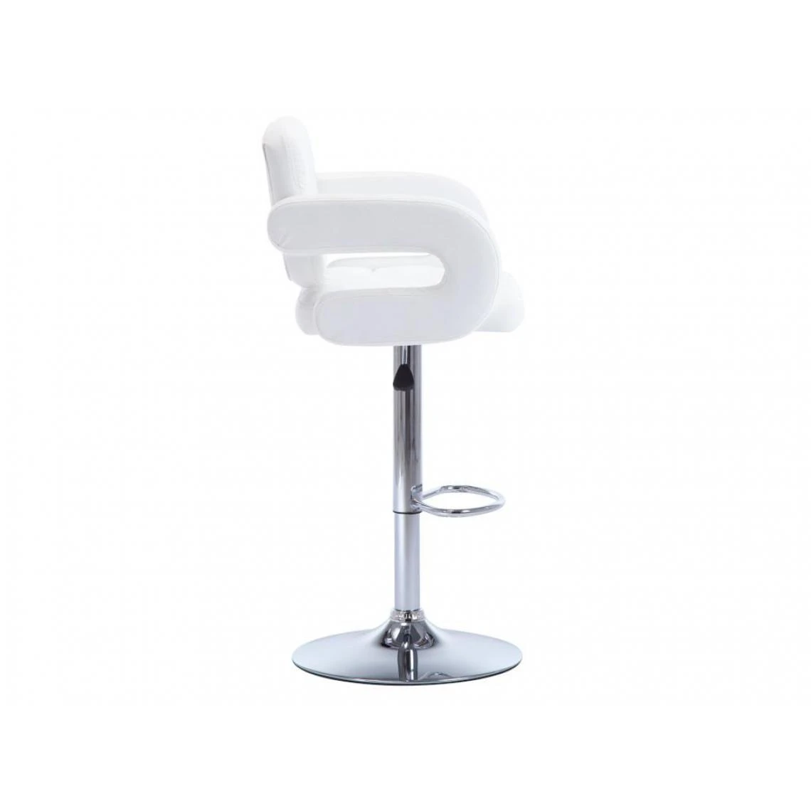 Vente-unique Lot De 2 Tabourets De Bar CONAN - Simili - Hauteur Ajustable - Blanc 2 Vente-unique Lot De 2 Tabourets De Bar CONAN - Simili - Hauteur Ajustable - Blanc – Image 2