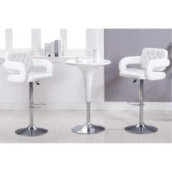 Vente-unique Lot De 2 Tabourets De Bar CONAN - Simili - Hauteur Ajustable - Blanc 9 Vente-unique Lot De 2 Tabourets De Bar CONAN - Simili - Hauteur Ajustable - Blanc -Magasin Joss & Main tabouret conan 10488788 27147110 1140x1140