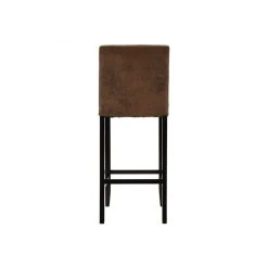 Vente-unique Lot De 2 Tabourets De Bar SANTOS - Microfibre Aspect Cuir Vieilli - Pi... 9 Vente-unique Lot De 2 Tabourets De Bar SANTOS - Microfibre Aspect Cuir Vieilli - Pi... -Magasin Joss & Main tabouret de bar 268397