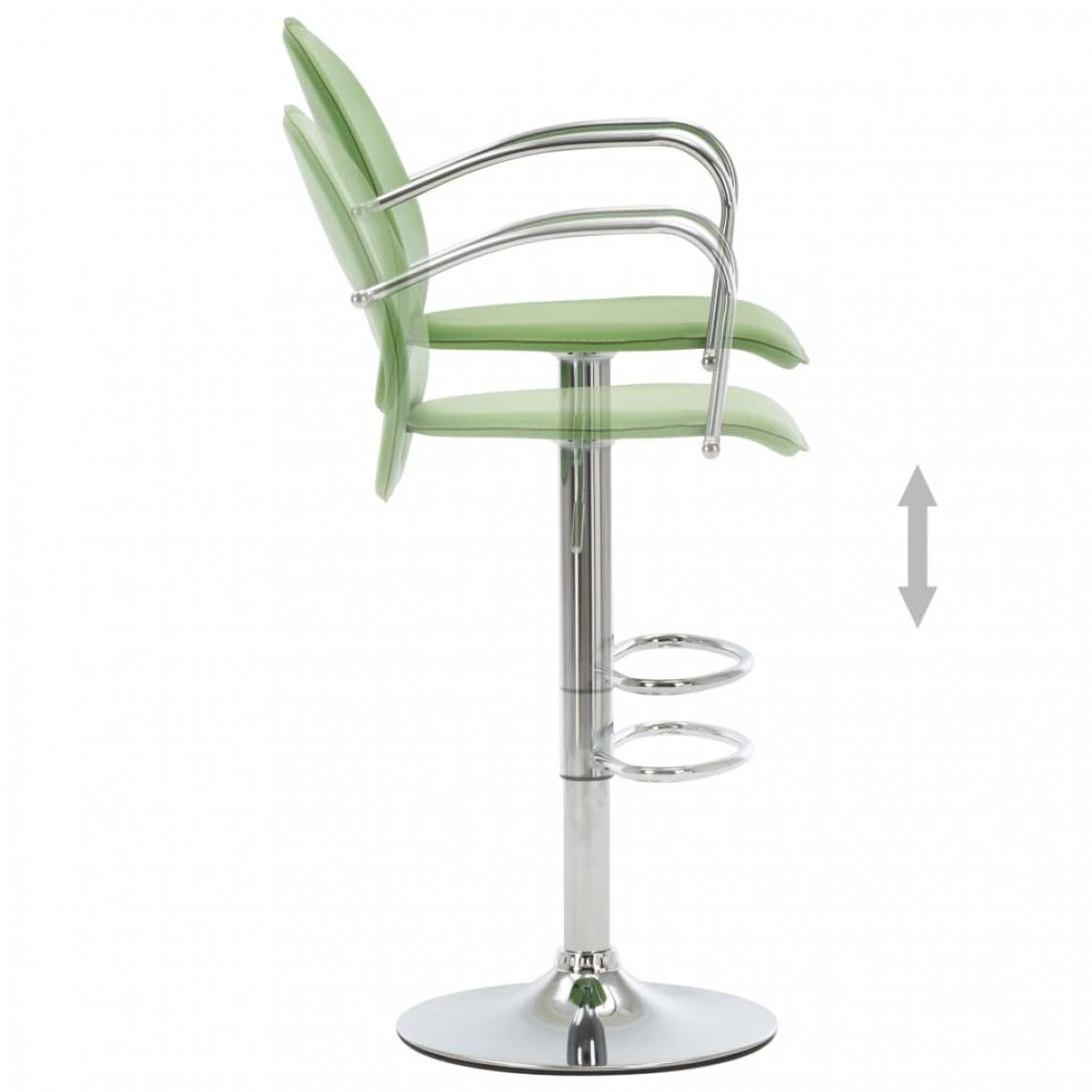 Chunhelife Tabouret De Bar Avec Accoudoir Vert Similicuir 5 Chunhelife Tabouret De Bar Avec Accoudoir Vert Similicuir – Image 5