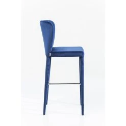 Kare Design Tabouret De Bar Baroque Cosmos Bleu VELVET -Magasin Joss & Main tabouret de bar baroque cosmos bleu velvet design 172406 2 1140x1140