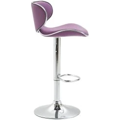 Decoshop26 Tabouret De Bar Chaise De Bar Hauteur Réglable Avec Repose Pieds En S... -Magasin Joss & Main tabouret de bar chaise de bar hauteur reglable avec repose pieds en similicuir violet et metal 100000215 12070124 31995230 1140x1140