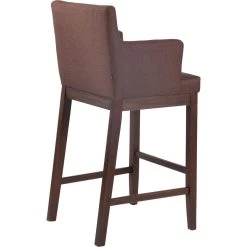 Decoshop26 Tabouret De Bar Chaise De Comptoir En Tissu Marron Pieds En Bois Fonc?... -Magasin Joss & Main tabouret de bar chaise de comptoir en tissu marron pieds en bois fonce elegant et confortable 100000561 12070362 31996022 1140x1140