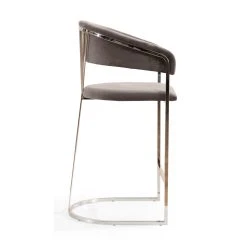 Vivenla Tabouret De Bar Design En Acier Inoxydable Argenté Et Revêtement En ... -Magasin Joss & Main tabouret de bar design en acier inoxydable argente et reve 13424268 36713292 292 1140x1140