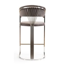 Vivenla Tabouret De Bar Design En Acier Inoxydable Argenté Et Revêtement En ... -Magasin Joss & Main tabouret de bar design en acier inoxydable argente et reve 13424268 36713294 294 1140x1140