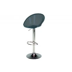 3S. X Home Tabouret De Bar Design Transparent Fumé ROXY