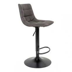 HOUSE NORDIC Tabouret De Bar Gris Foncé MIDDELFART Pieds Noir -Magasin Joss & Main tabouret de bar gris fonce middelfart pieds noir 3178272 3 1140x1140