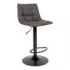 HOUSE NORDIC Tabouret De Bar Gris Foncé MIDDELFART Pieds Noir