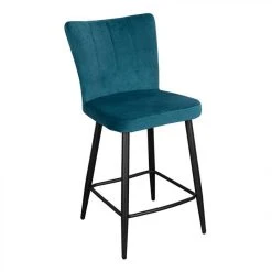 BUT Tabouret De Bar H63 Cm CLOHE Velours Vert