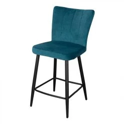BUT Tabouret De Bar H63 Cm CLOHE Velours Vert -Magasin Joss & Main tabouret de bar h63 cm clohe velours vert 9164423 23925811 1140x1140