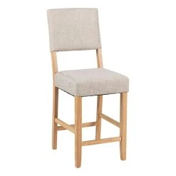 Zandiara Tabouret De Bar H.64 Cm MARYSE Tissu Gris