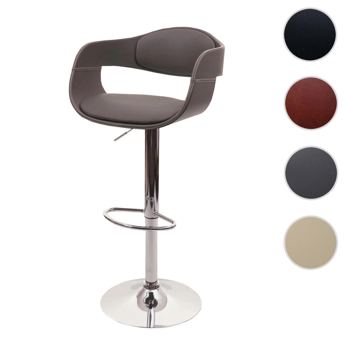 Mendler Tabouret De Bar HWC-A47b, Chaise De Bar Tabouret De Comptoir, Design R... 1 Mendler Tabouret De Bar HWC-A47b, Chaise De Bar Tabouret De Comptoir, Design R...