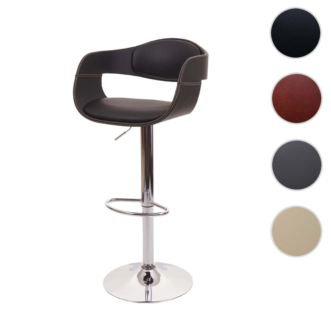 Mendler Tabouret De Bar HWC-A47b, Chaise De Bar Tabouret De Comptoir, Design R... 1 Mendler Tabouret De Bar HWC-A47b, Chaise De Bar Tabouret De Comptoir, Design R...