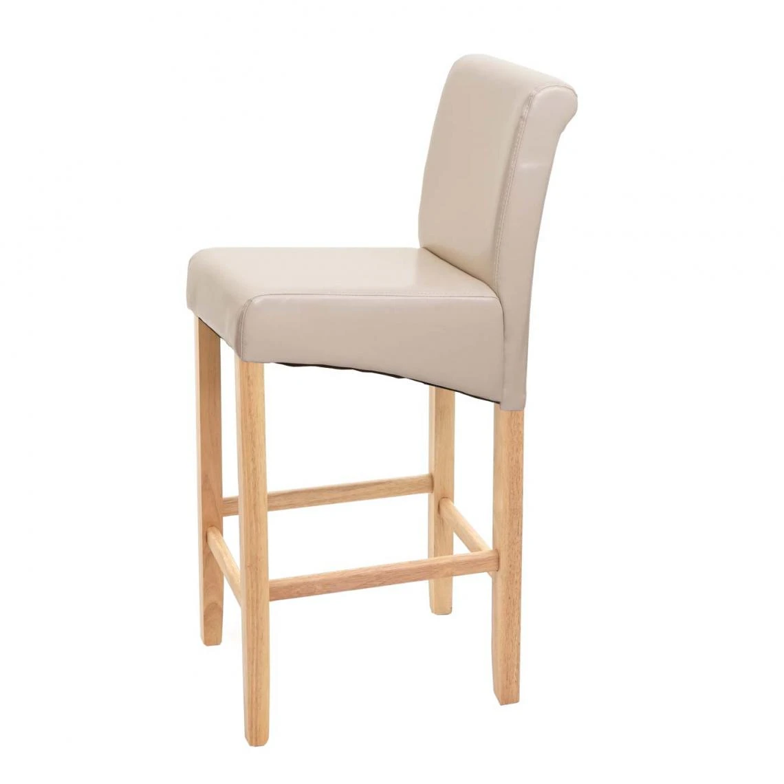 Mendler Tabouret De Bar HWC-C33, Chaise De Bar Tabouret De Comptoir, Bois ~ Cr... 2 Mendler Tabouret De Bar HWC-C33, Chaise De Bar Tabouret De Comptoir, Bois ~ Cr... – Image 2