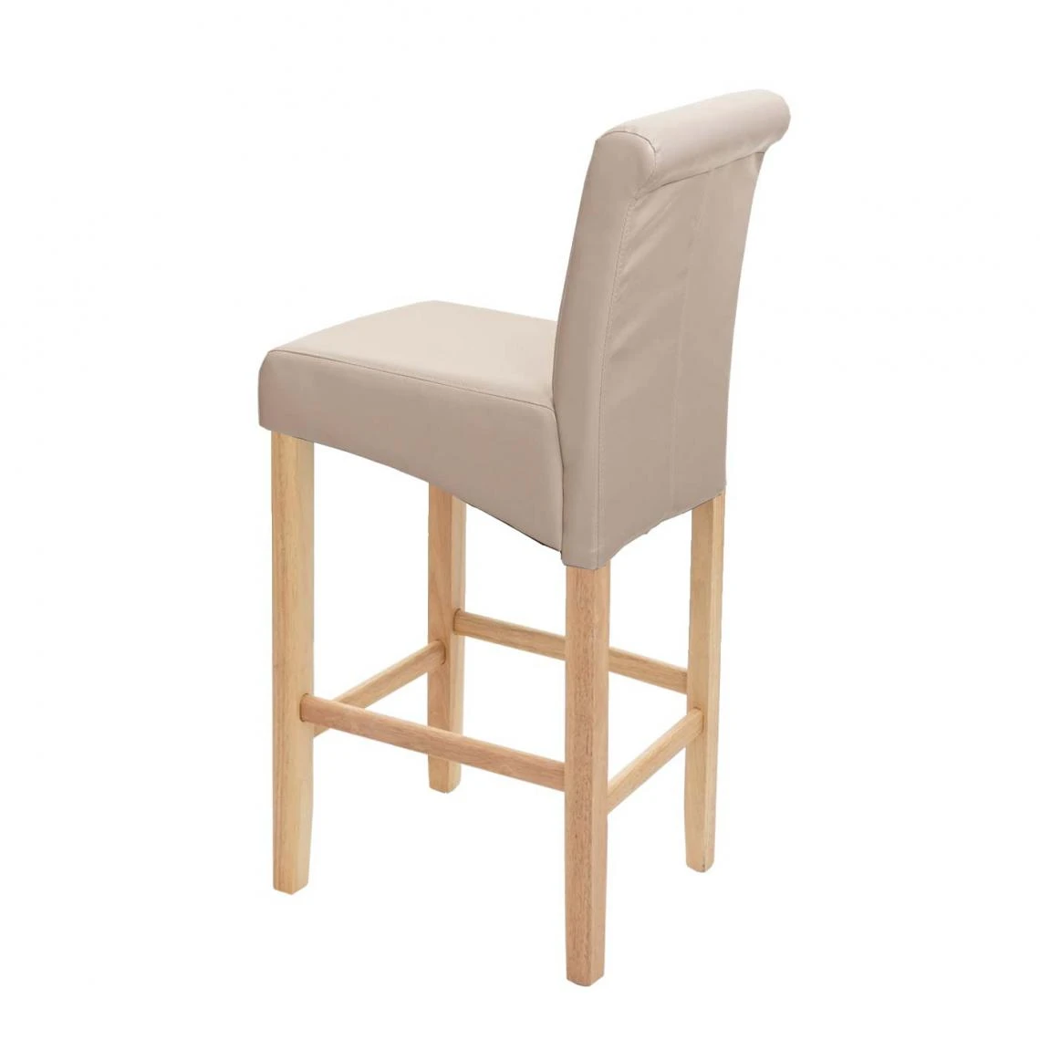 Mendler Tabouret De Bar HWC-C33, Chaise De Bar Tabouret De Comptoir, Bois ~ Cr... 4 Mendler Tabouret De Bar HWC-C33, Chaise De Bar Tabouret De Comptoir, Bois ~ Cr... – Image 4