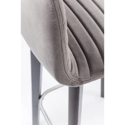 Tabouret De Bar KARE DESIGN Impression Velours Anthracite LARA -Magasin Joss & Main tabouret de bar kare design impression velours anthracite lara design 81235 4 1140x1140