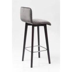 Tabouret De Bar KARE DESIGN Impression Velours Anthracite LARA -Magasin Joss & Main tabouret de bar kare design impression velours anthracite lara design 81235 6 1140x1140