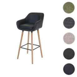 Mendler Tabouret De Bar Malmö T381, Chaise De Bar Tabouret De Comptoir ~ Simi...