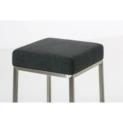 Decoshop26 Tabouret De Bar Rembourré Revêtement Tissu Gris Foncé Avec Repose-p... -Magasin Joss & Main tabouret de bar rembourre revetement tissu gris fonce avec repose pieds acier inoxydable hauteur de lassise 85 cm 100000042 11906932 31502392 1140x1140