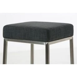 Decoshop26 Tabouret De Bar Rembourré Revêtement Tissu Gris Foncé Avec Repose-p... -Magasin Joss & Main tabouret de bar rembourre revetement tissu gris fonce avec repose pieds acier inoxydable hauteur de lassise 85 cm 100000042 11906932 31502394 1140x1140