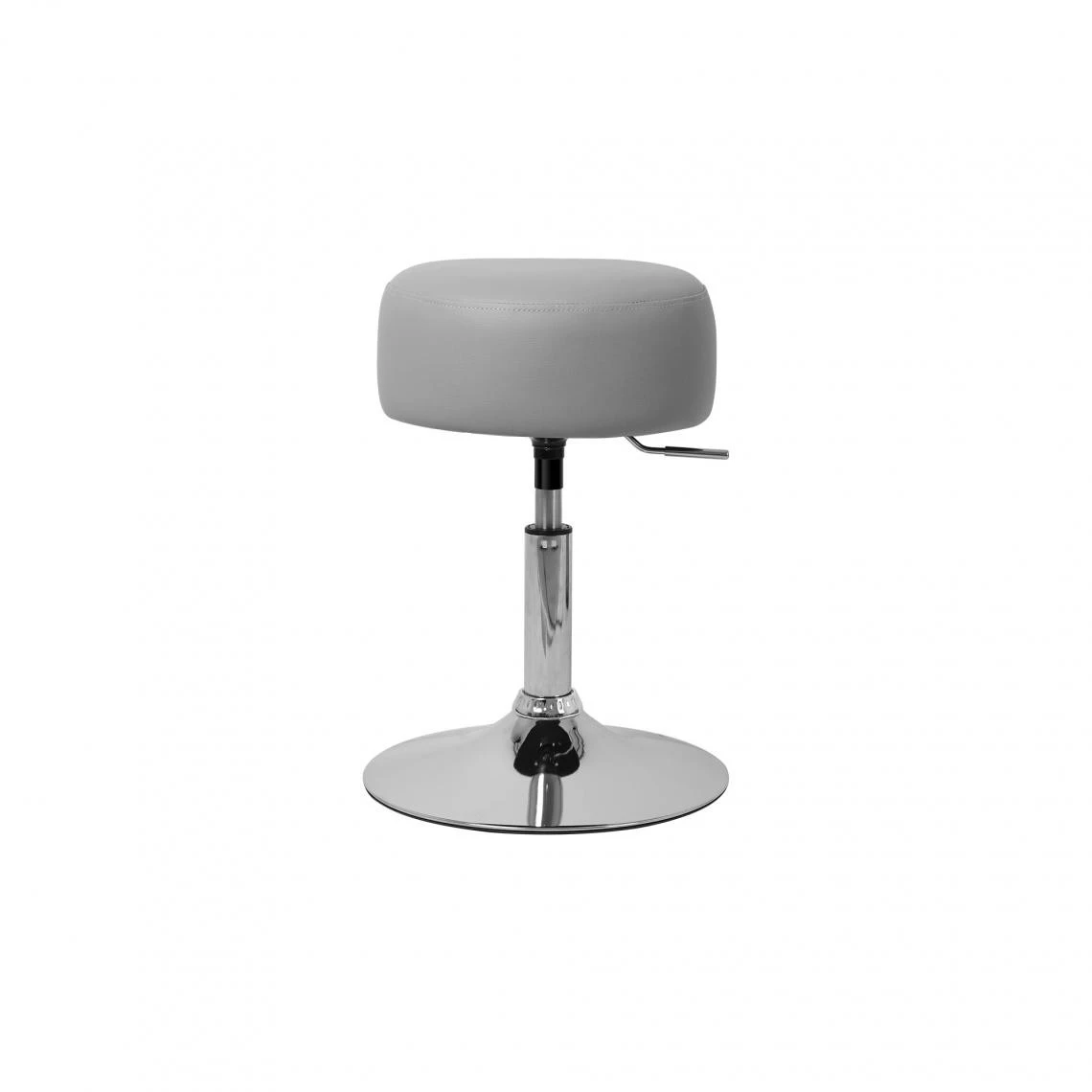 ML Design Modern Living Tabouret De Maquillage Rembourré Rond Pouf Gris Clair Hauteur Réglab... 1 ML Design Modern Living Tabouret De Maquillage Rembourré Rond Pouf Gris Clair Hauteur Réglab...