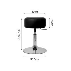 ML Design Modern Living Tabouret De Maquillage Rembourré Rond Pouf Noir Réglable En Hauteur ... -Magasin Joss & Main tabouret de maquillage rembourre rond pouf noir reglable en hauteur en acier 11702096 30836924 1140x1140