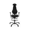 Hjh OFFICE Tabouret De Travail / Chaise De Comptoir RESISTIO WORK Tissu Maille Gr...