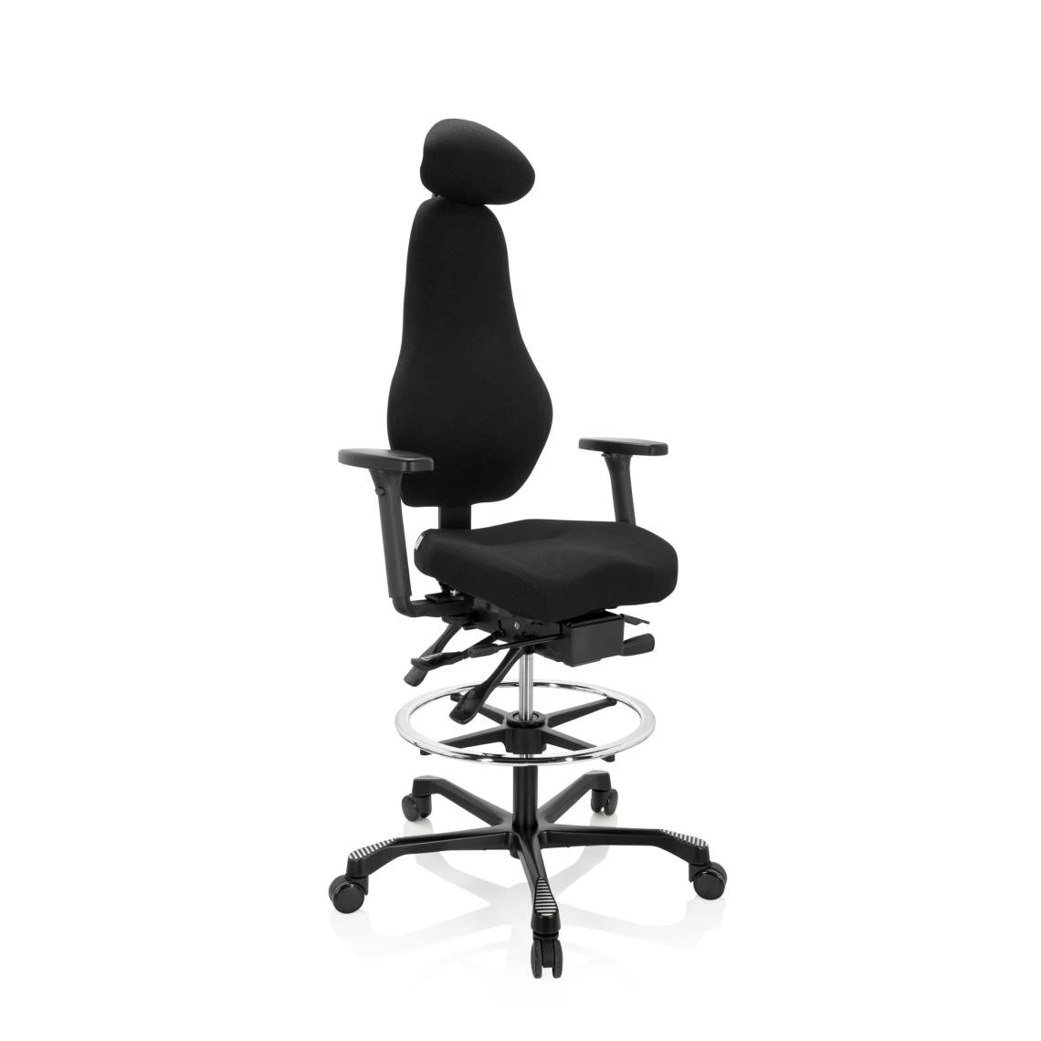 Hjh OFFICE Tabouret De Travail / Chaise De Comptoir RESISTIO WORK Tissu Maille Gr... 2 Hjh OFFICE Tabouret De Travail / Chaise De Comptoir RESISTIO WORK Tissu Maille Gr... – Image 2