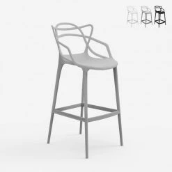 Ahd Amazing Home Design Tabouret Haut Design Moderne Avec Accoudoirs Pour Cuisine Restaurant D...
