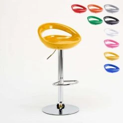 Superstool Tabouret Haut Pour Bar Et Cuisine Réglable En Hauteur Pivotant Avec R...