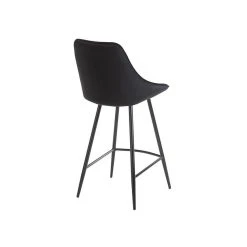 Vente-unique Lot De 2 Tabourets De Bar - Velours - Noir - MASURIE -Magasin Joss & Main tabouret masurie 11552842 30296552 1140x1140