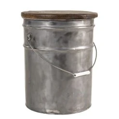 MACABANE Tabouret NOLAN Rond Bidon Acier Et Bois Recyclé 31 X 31 Cm - Esprit B... 7 MACABANE Tabouret NOLAN Rond Bidon Acier Et Bois Recyclé 31 X 31 Cm - Esprit B... -Magasin Joss & Main tabouret nolan rond bidon acier et bois recycle 31 x 31 cm esprit brocante design 509906 3 1140x1140