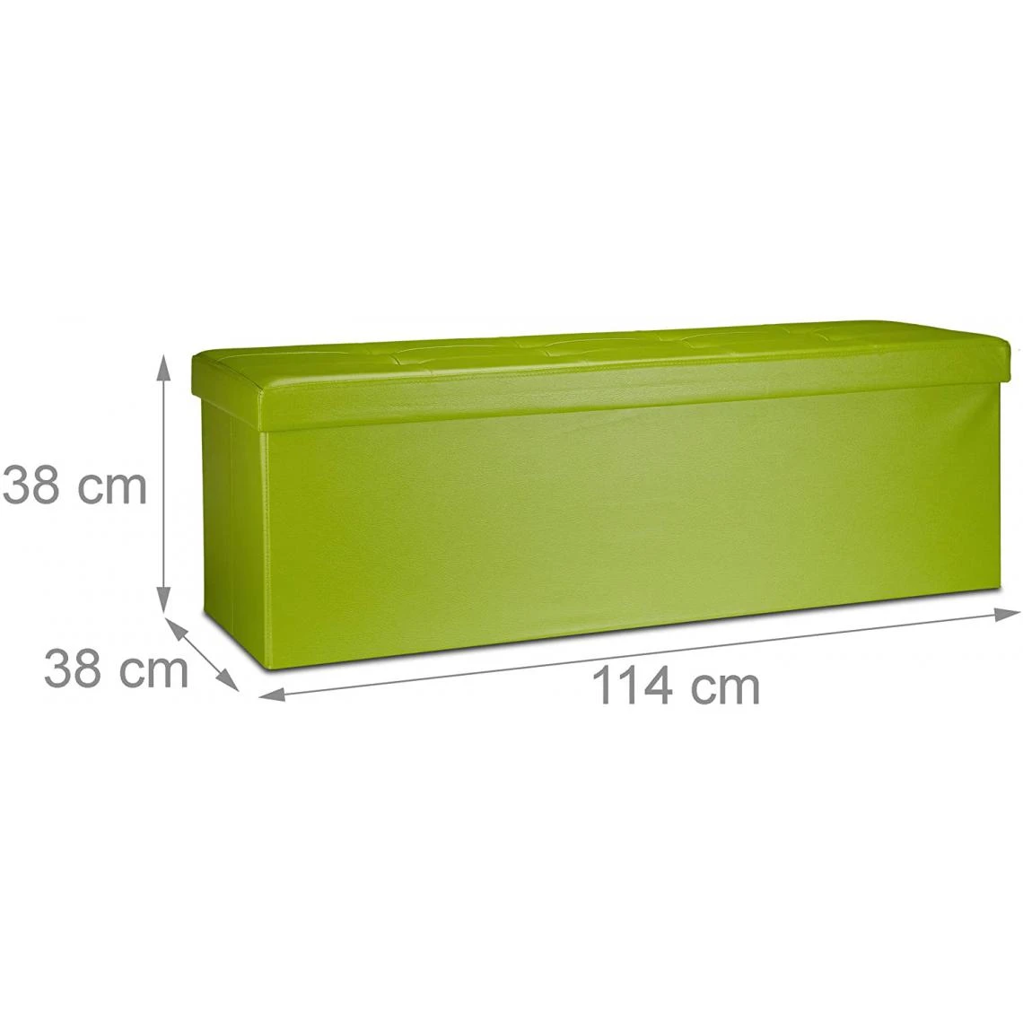 HELLOSHOP26 Tabouret Pliant Similicuir Pouf De Rangement Pliant Pliable 114 Cm Ver... 2 HELLOSHOP26 Tabouret Pliant Similicuir Pouf De Rangement Pliant Pliable 114 Cm Ver... – Image 2