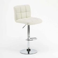 Superstool Tabouret Pour Bar Cuisine Fixe Pivotant Réglable Avec Dossier Et Repo... -Magasin Joss & Main tabouret pour bar cuisine fixe pivotant reglable avec dossier et repose pied atlanta couleur blanc 8160581 20812873 1140x1140