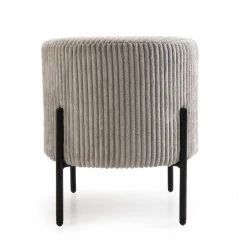 MACABANE Tabouret Rond ALBANE Velours Cotelé Gris Perle Pieds Métal 11 MACABANE Tabouret Rond ALBANE Velours Cotelé Gris Perle Pieds Métal -Magasin Joss & Main tabouret rond albane velours cotele gris perle pieds metal design 736015 4 1140x1140