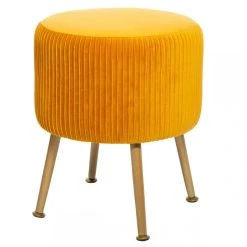 3S. X Home TABOURET VEL PLI OCRE SOLARO