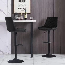 AINPECCA Ensemble De 2 Bars à Petit - Déjeuner Extérieurs En Velours -Magasin Joss & Main tabourets de bar hauteur reglable pivotant a 360 avec dossier et repose pieds chaise moderne pour bar comptoir cuisine capacite 136kg lot de 2 14125096 39372536 1140x1140