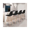 Idmarket Lot De 4 Tabourets De Bar SARA Noir