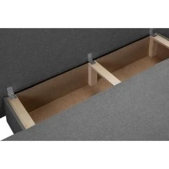 CSTORE TEIJO Banquette Convertible 3 Places + Coffre De Rangement - Pieds Boi... -Magasin Joss & Main teijo banquette convertible 3 places coffre de rangement pieds bois clair tissu gris clair l187 x p 91 x h 82 cm 11031924 28815770 1140x1140
