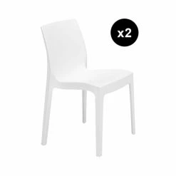 3S. X Home Lot De 2 Chaises Design Blach Istanbul