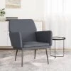 VidaXL Fauteuil Gris Foncé 62x79x79 Cm Velours