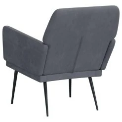 VidaXL Fauteuil Gris Foncé 62x79x79 Cm Velours -Magasin Joss & Main vidaxl fauteuil gris fonce 62x79x79 cm velours 14077608 39101184 1140x1140