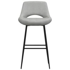 VidaXL Tabouret De Bar Gris Clair Velours -Magasin Joss & Main vidaxl tabouret de bar gris clair velours 13142066 35723170 1140x1140