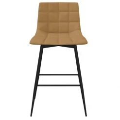 VidaXL Tabouret De Bar Marron Velours -Magasin Joss & Main vidaxl tabouret de bar marron velours 12605146 33808146 1140x1140