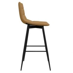 VidaXL Tabouret De Bar Marron Velours -Magasin Joss & Main vidaxl tabouret de bar marron velours 12605146 33808148 1140x1140
