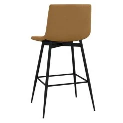 VidaXL Tabouret De Bar Marron Velours -Magasin Joss & Main vidaxl tabouret de bar marron velours 12605146 33808150 1140x1140
